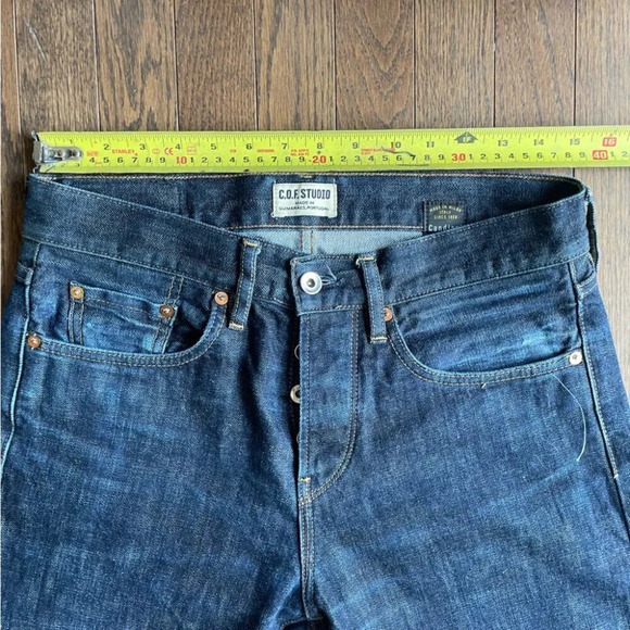 C.O.F Studio Circle Of Friends Candiani Medium Wash Denim Jeans Size 30 - Picture 6 of 13